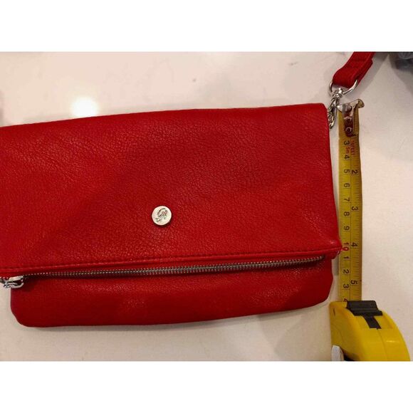 Red Messenger Crossbody Vegan Leather Grace Adele - Picture 9 of 11
